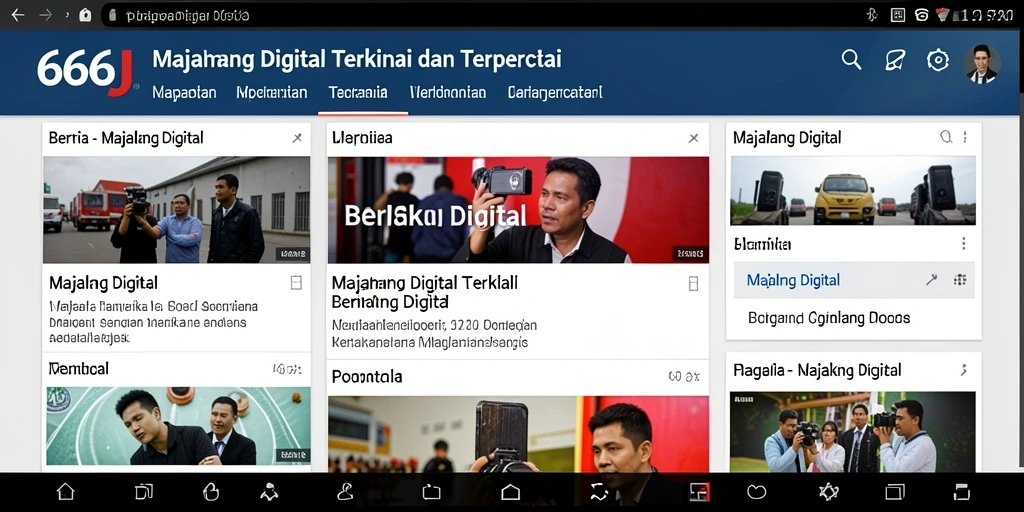 Antarmuka aplikasi Majalah Digital 666J yang menarik dan informatif.