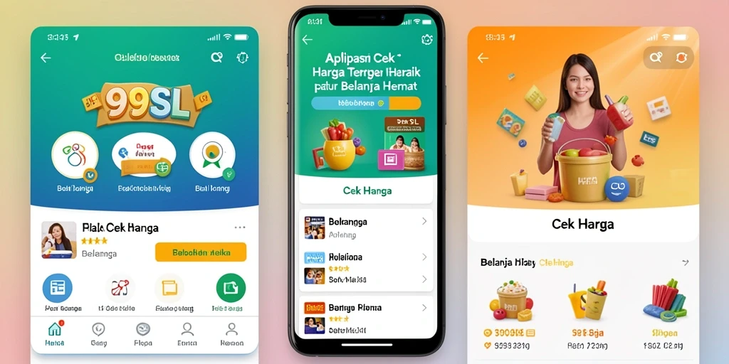 Antarmuka aplikasi 99SL menampilkan fitur Cek Harga yang intuitif.