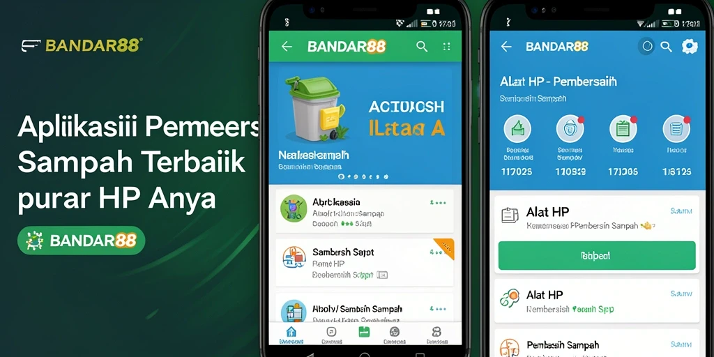 Tampilan antarmuka utama aplikasi Pembersih Sampah BANDAR88