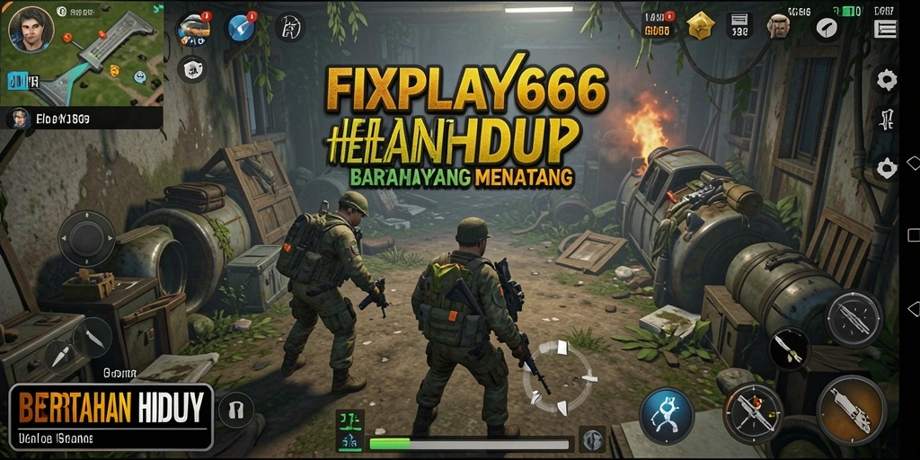 Tampilan antarmuka FIXPLAY666 yang mendetail dan berwarna.