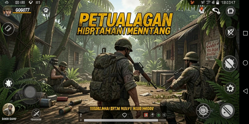 Tampilan antarmuka GOGO77 yang menarik dengan elemen bertahan hidup.