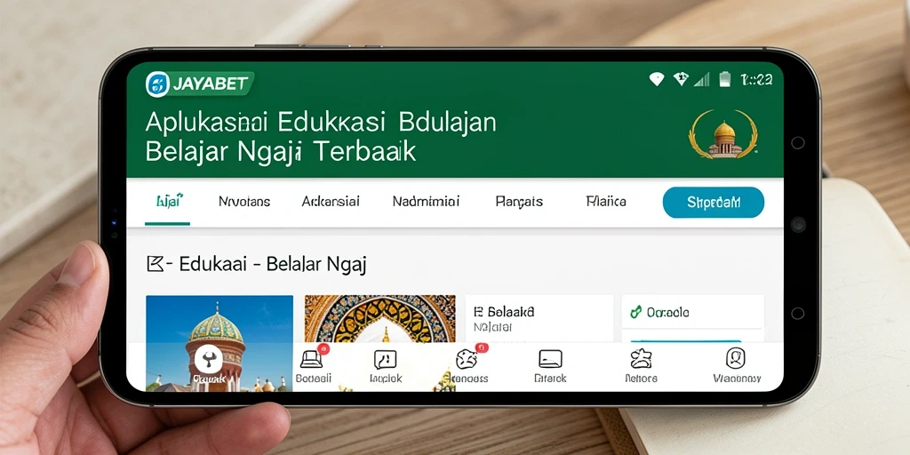Tampilan antarmuka aplikasi JAYABET yang modern dan interaktif.