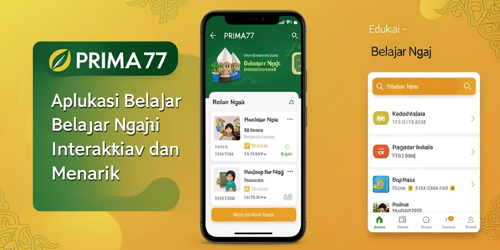 Tampilan antarmuka PRIMA77 yang menarik dan mudah digunakan.