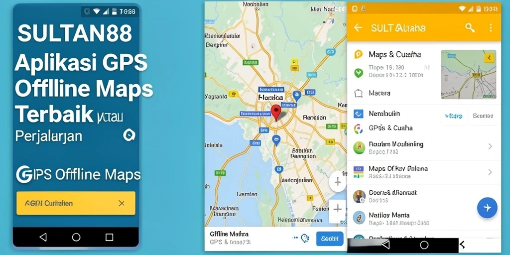 Antarmuka SULTAN88 yang intuitif untuk GPS Offline Maps.
